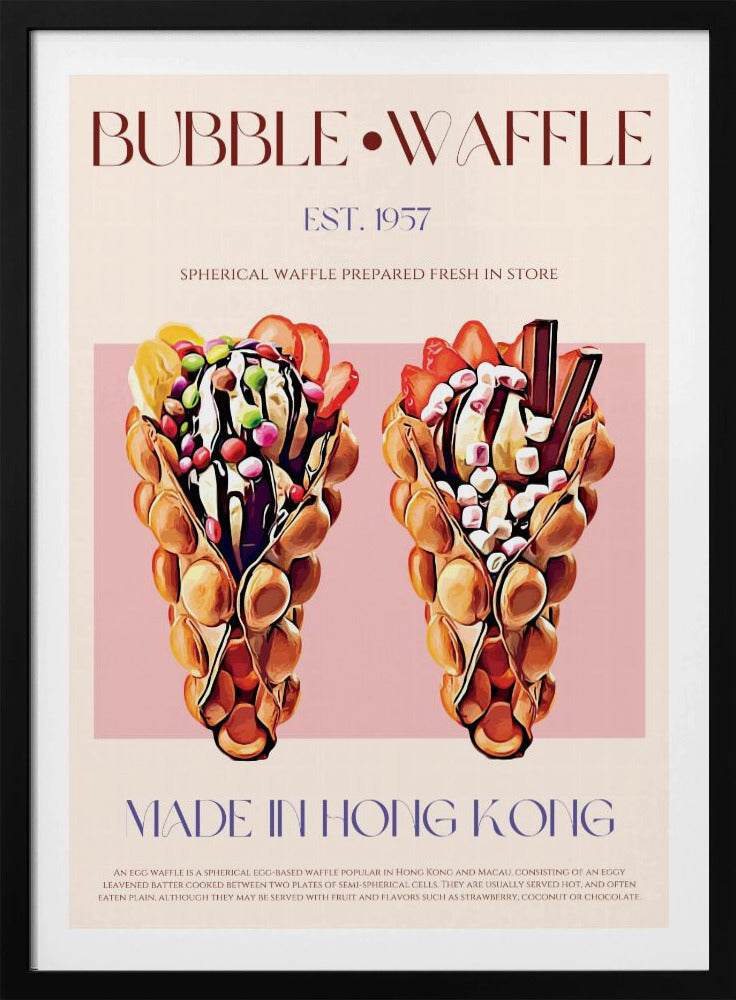 Bubbelvåffelglädje | Poster