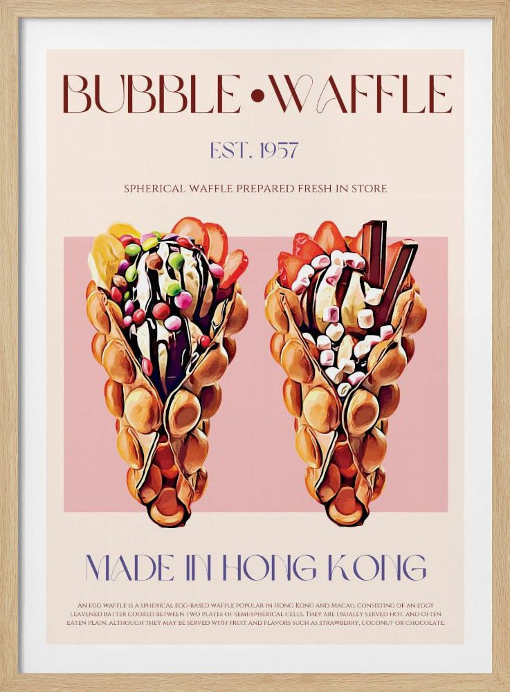 Bubbelvåffelglädje | Poster