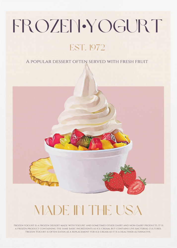 Swirl of Frozen Yogurt | Poster