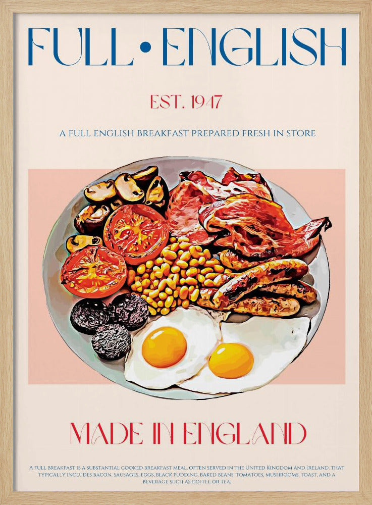 Traditionell engelsk frukost | Poster