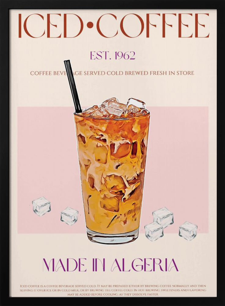 Refreshing Glass of Iced Coffee | Poster