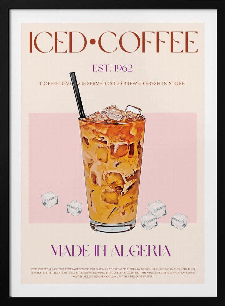 Refreshing Glass of Iced Coffee | Poster