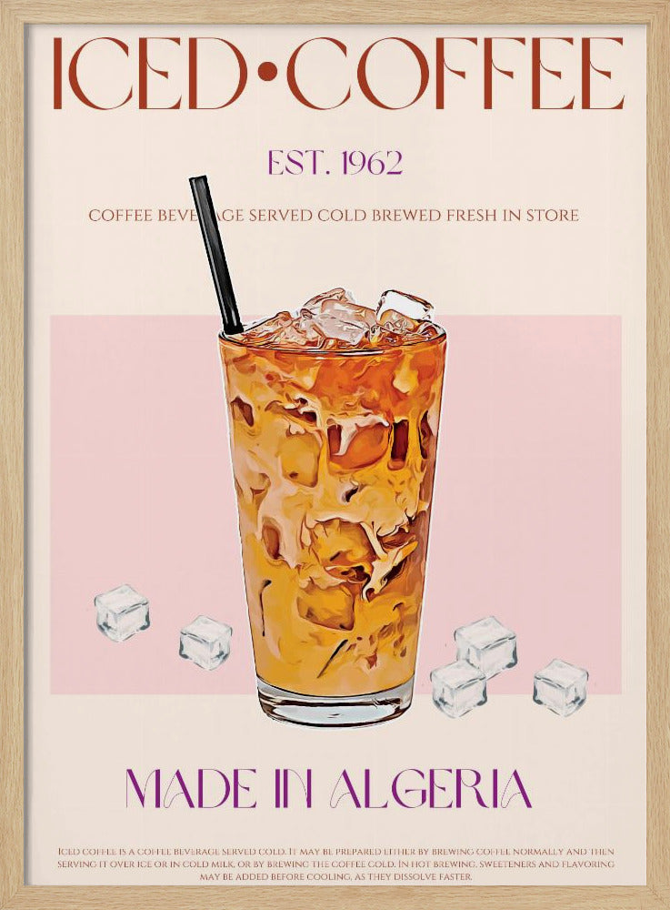 Refreshing Glass of Iced Coffee | Poster
