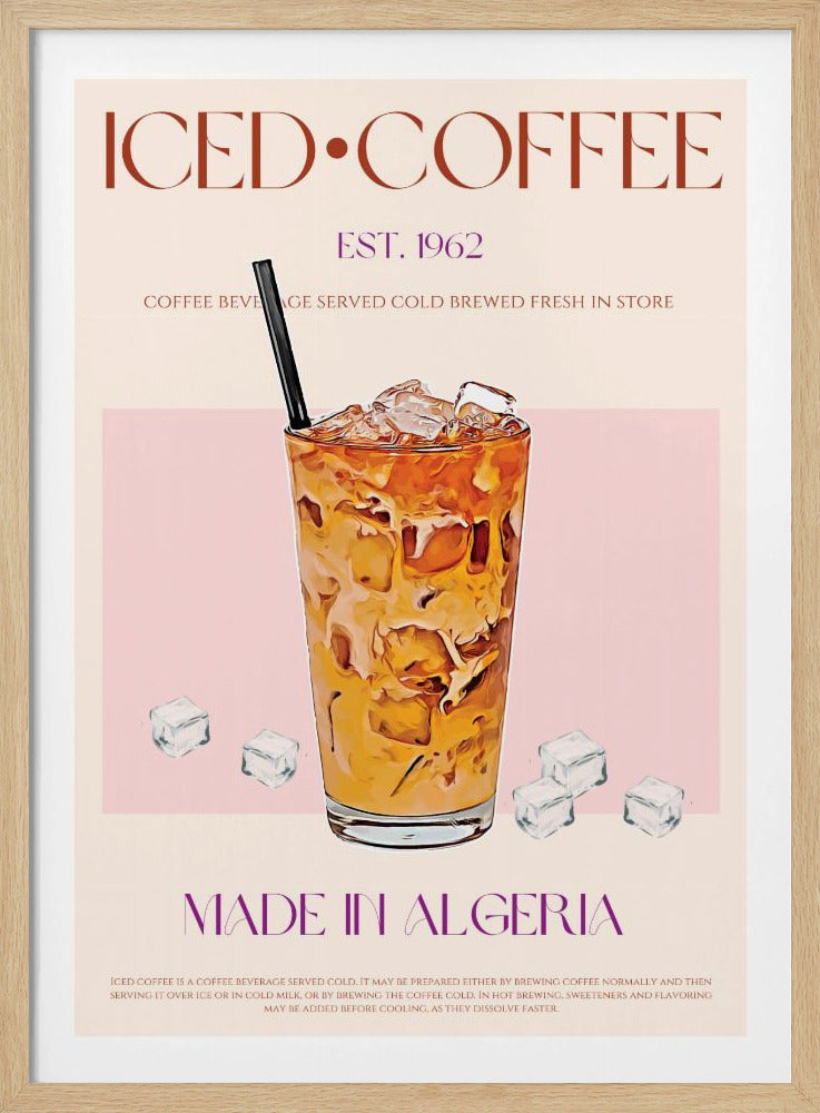 Refreshing Glass of Iced Coffee | Poster