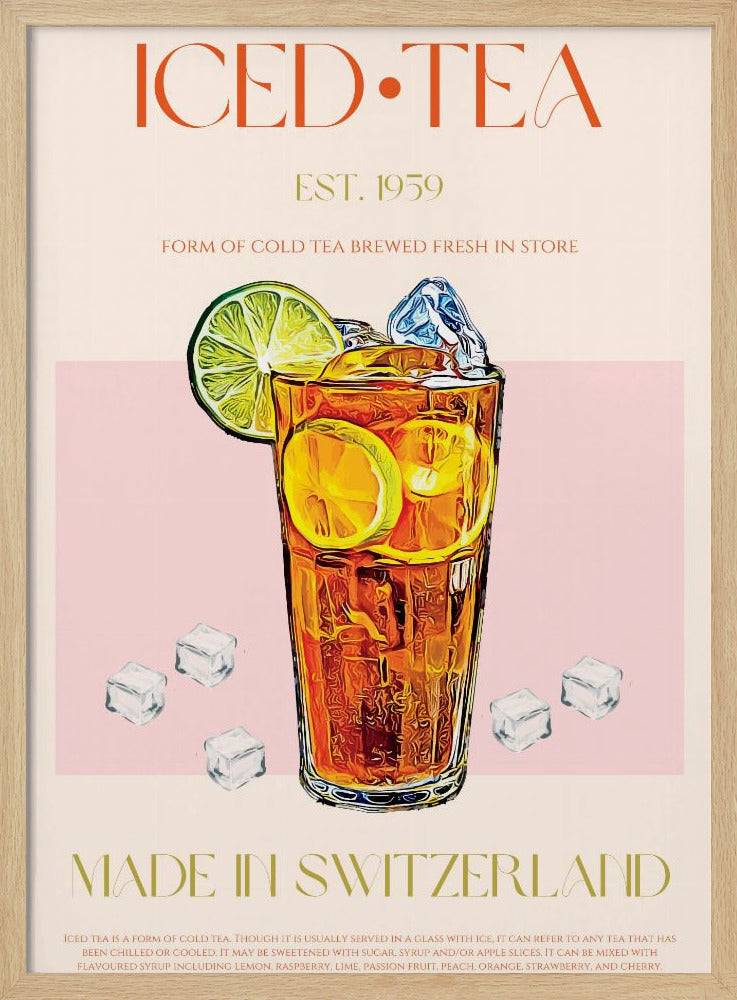 Uppfriskande glas iste | Poster