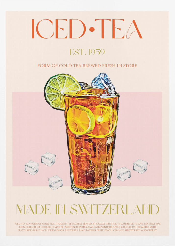 Uppfriskande glas iste | Poster