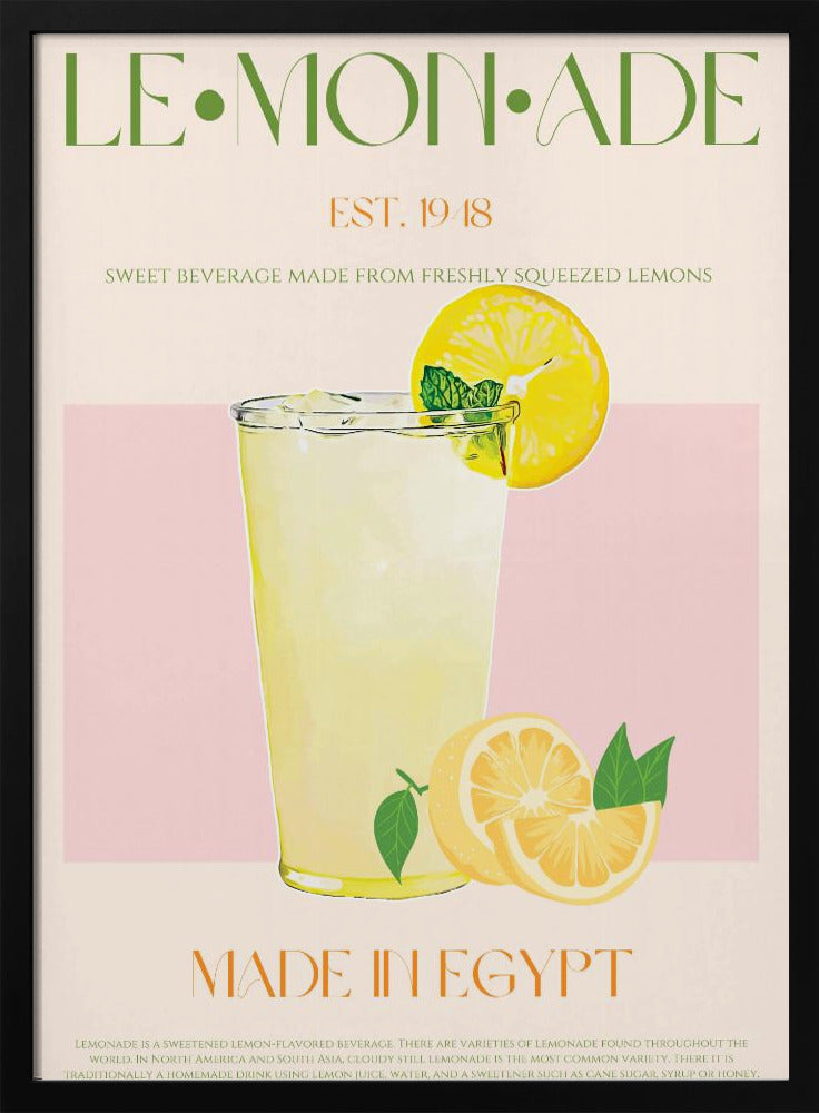 Uppfriskande glas lemonad | Poster