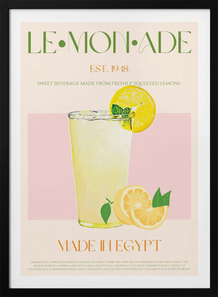 Uppfriskande glas lemonad | Poster