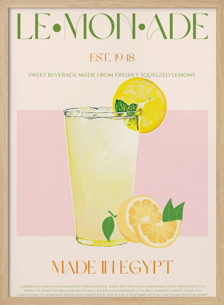 Uppfriskande glas lemonad | Poster