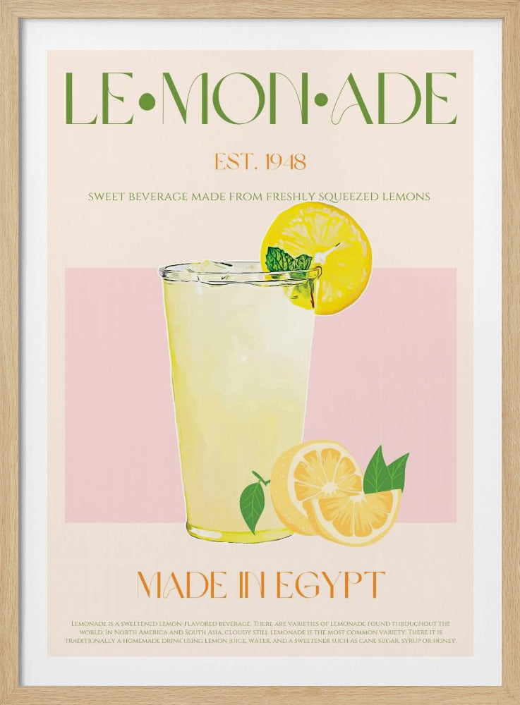 Uppfriskande glas lemonad | Poster