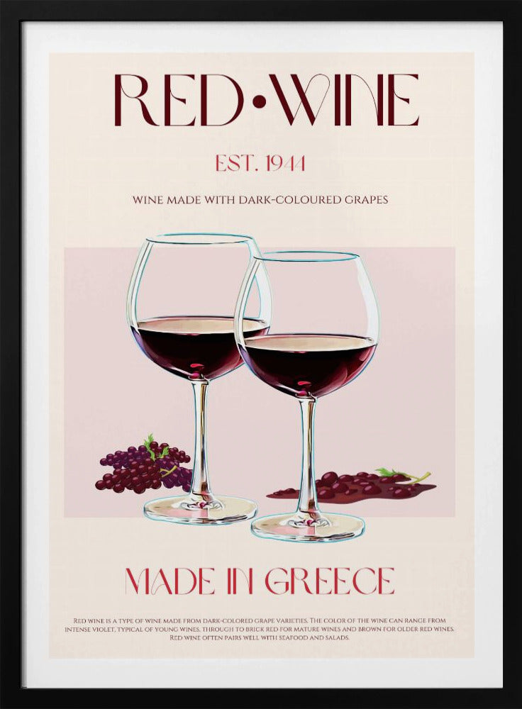 Grekisk vinelegans | Poster