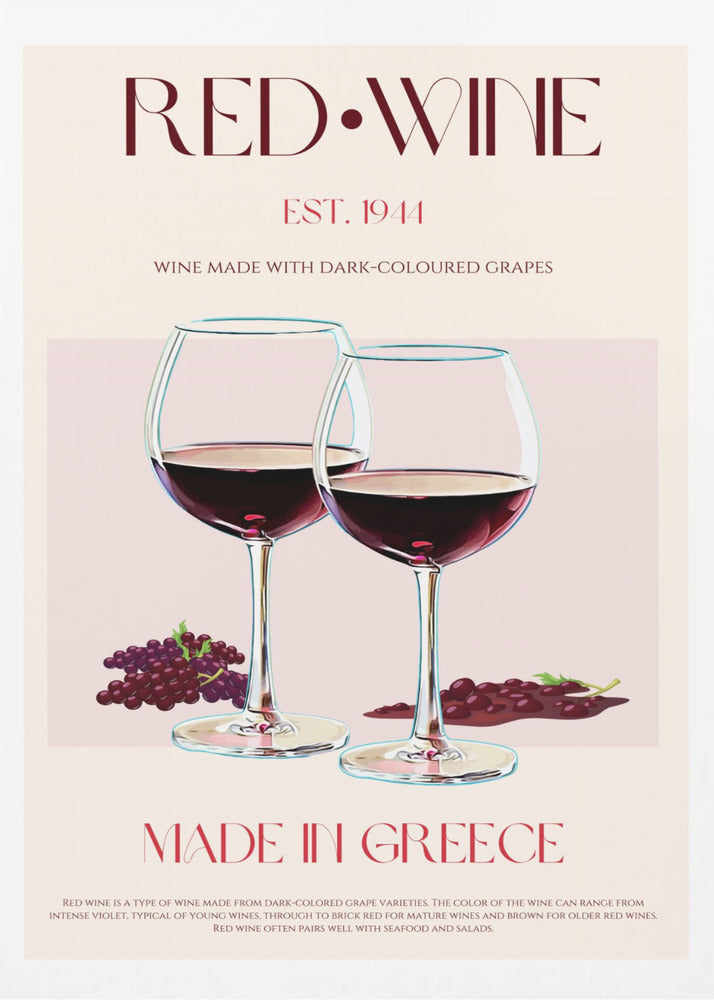 Grekisk vinelegans | Poster