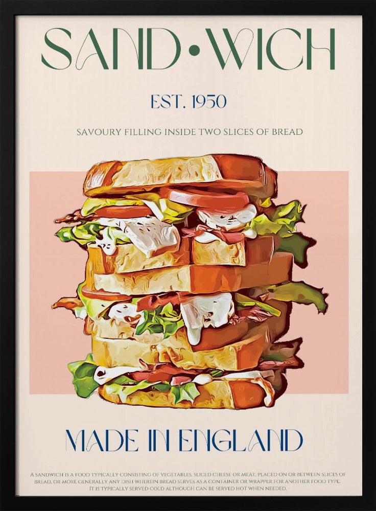 Klassisk smörgås tillverkad i England | Poster