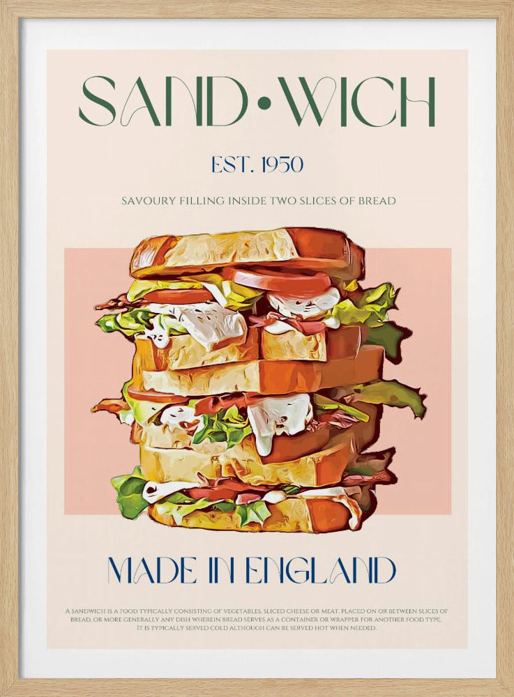 Klassisk smörgås tillverkad i England | Poster