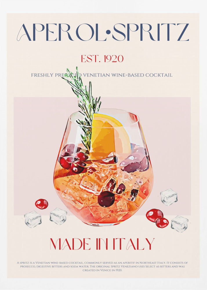 Aperol Spritz Cocktail | Poster