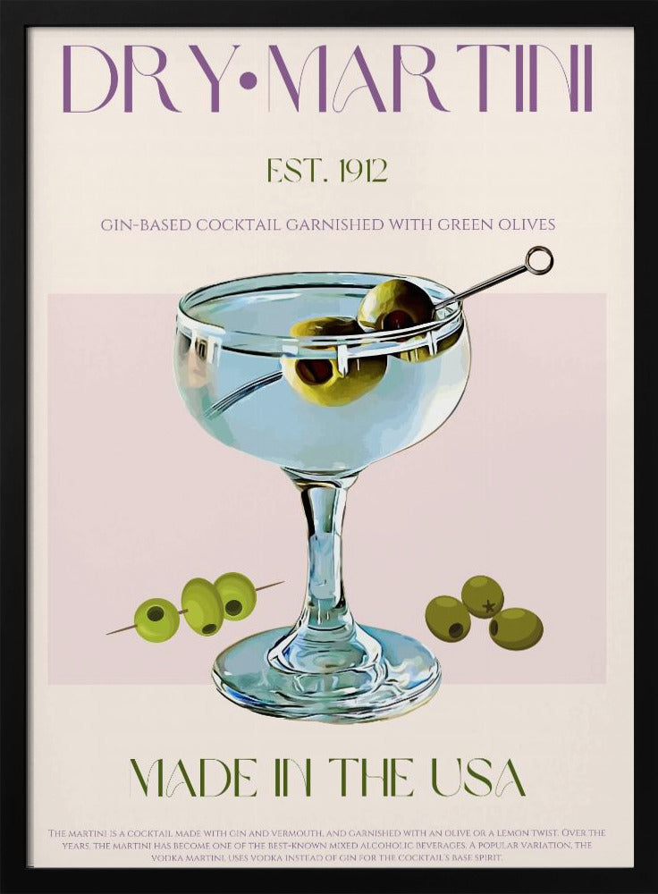 Klassisk Martini Charm | Poster