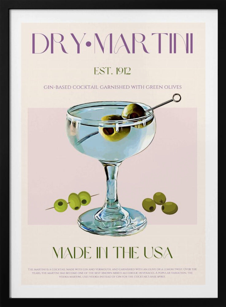 Klassisk Martini Charm | Poster