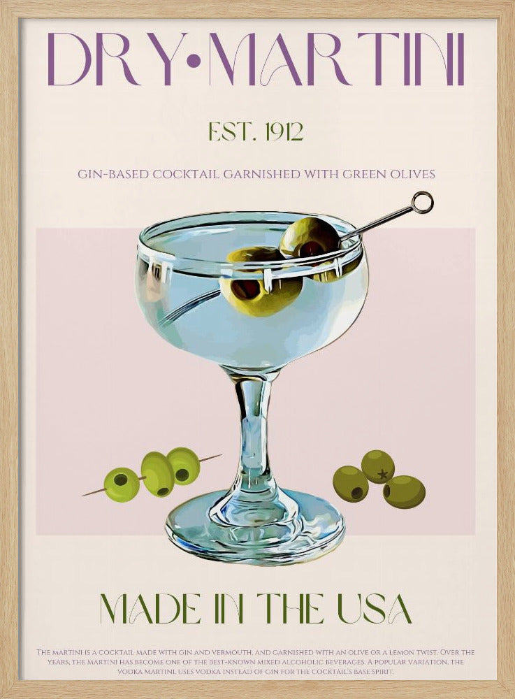 Klassisk Martini Charm | Poster