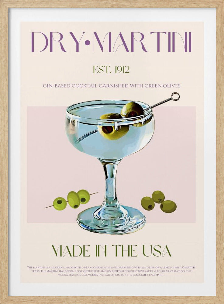 Klassisk Martini Charm | Poster