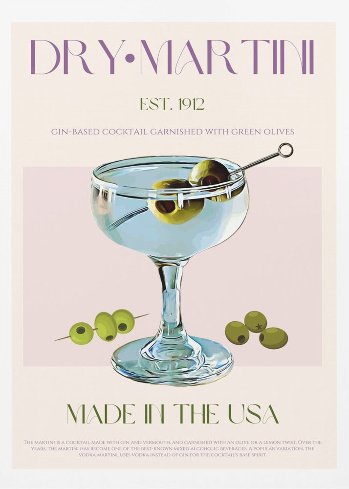 Klassisk Martini Charm | Poster
