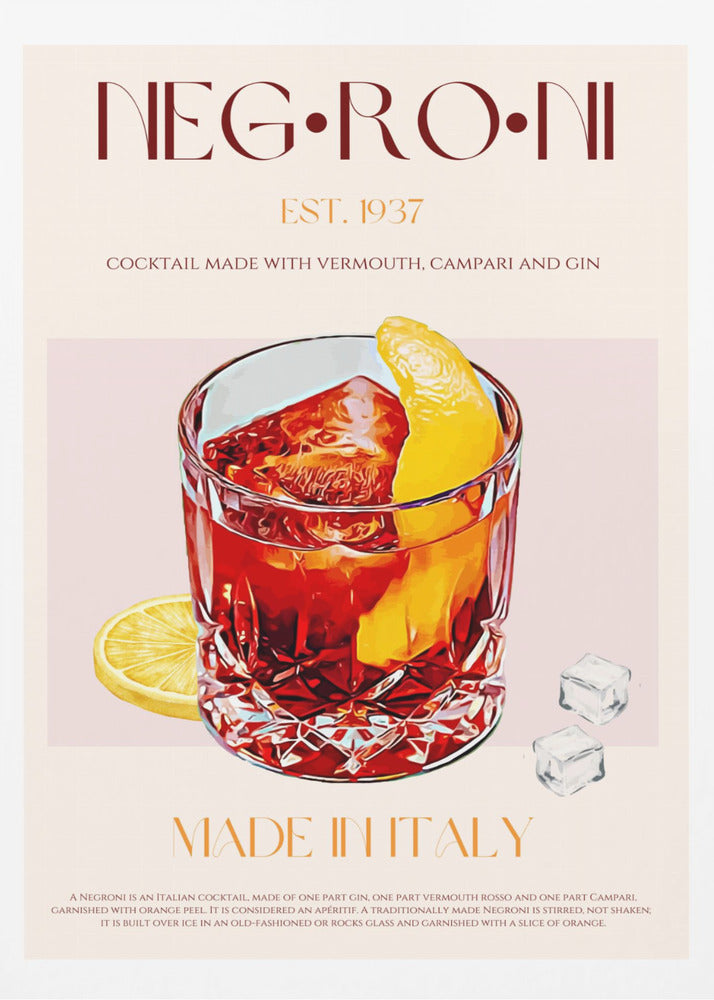 Negroni Delight | Poster
