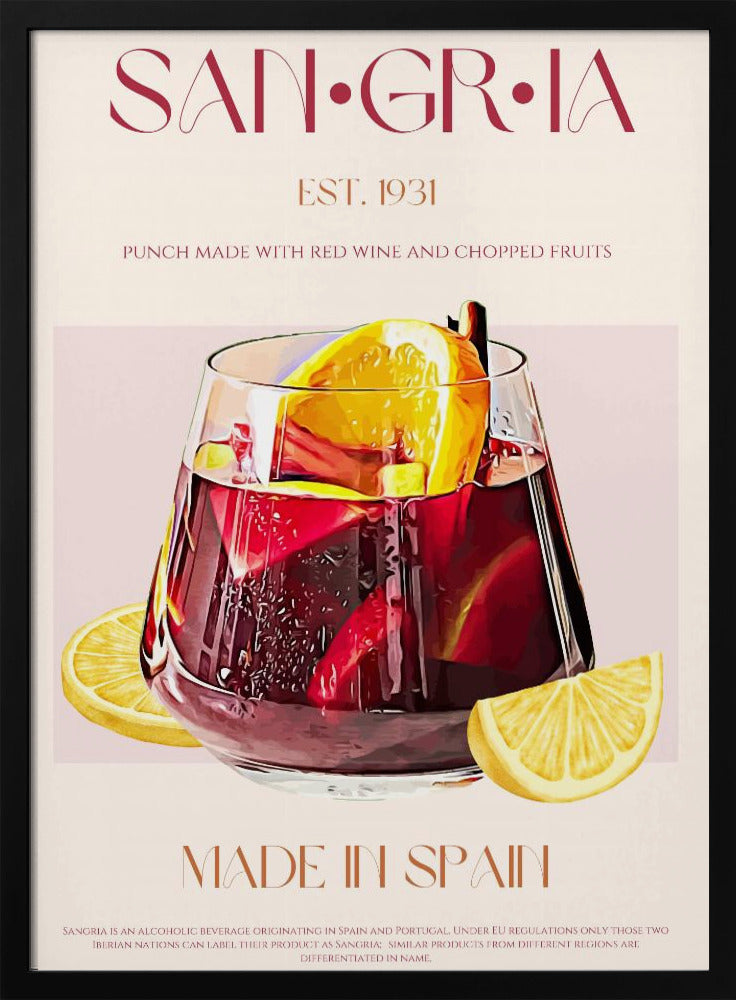 Ett glas fyllt med rött vin | Poster