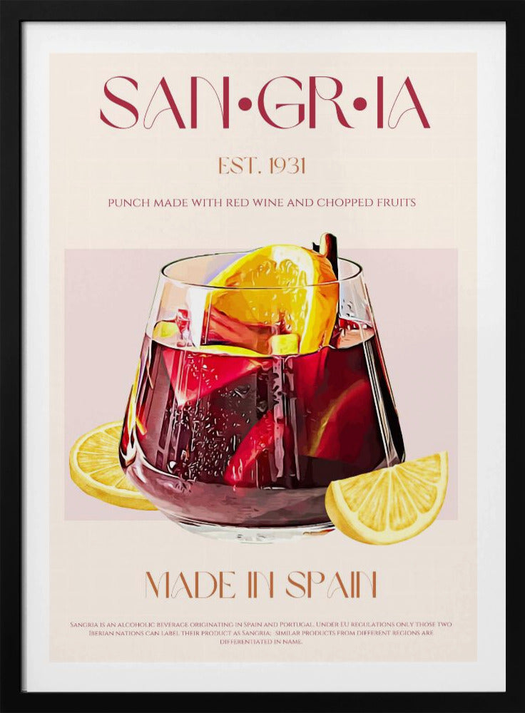 Ett glas fyllt med rött vin | Poster