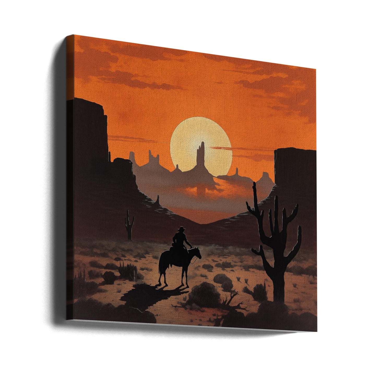 Solnedgångscowboy | Canvas