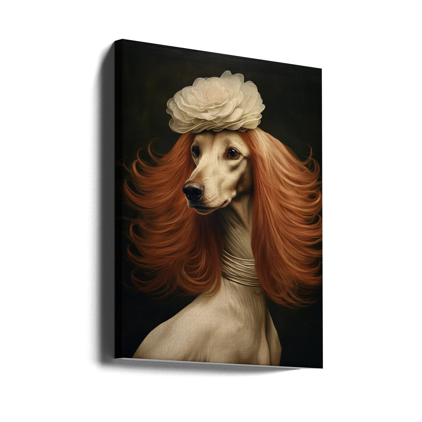 Human Dog 0002 2024 December Poster Dog Woman 6.jpg | Canvas