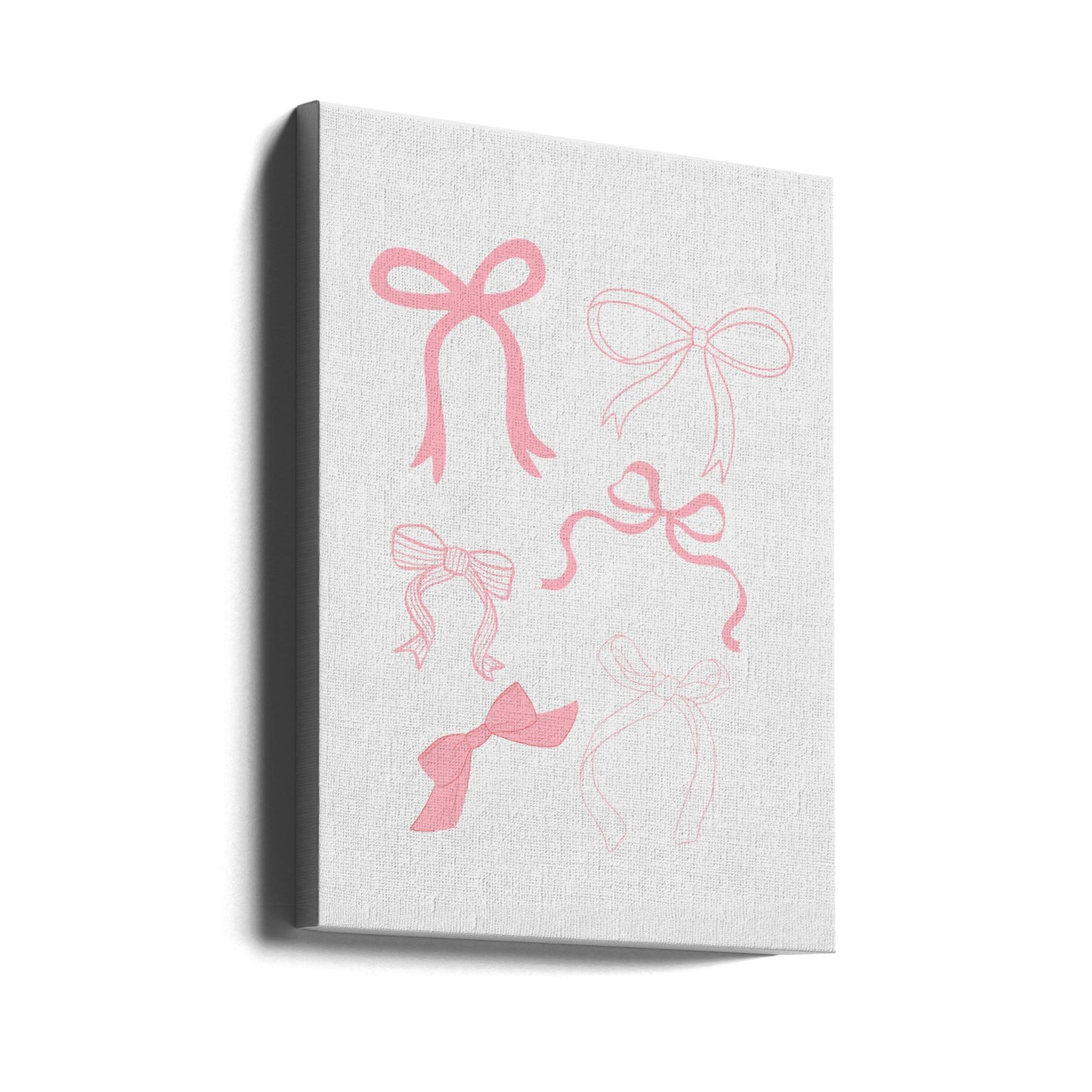 Sex rosa rosetter i olika stilar | Canvas