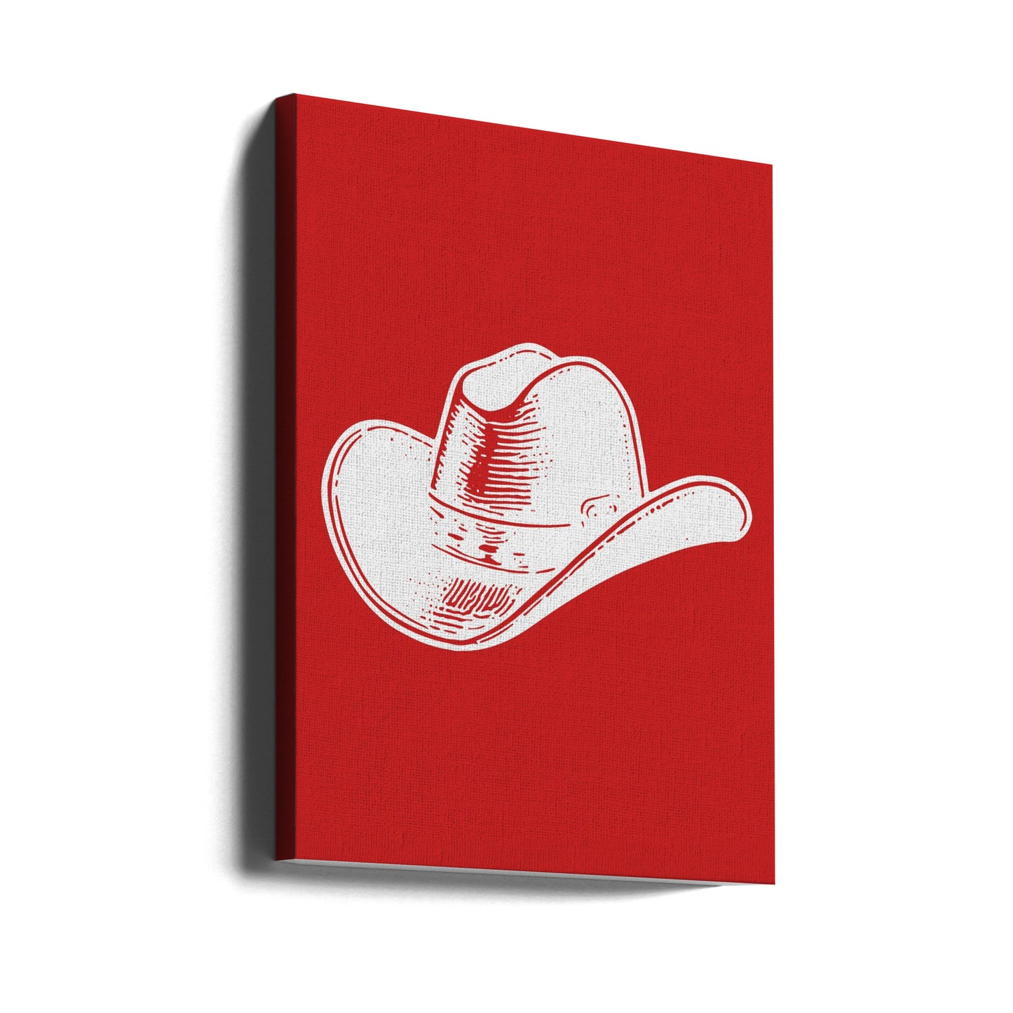 Röd cowboyhatt | Canvas