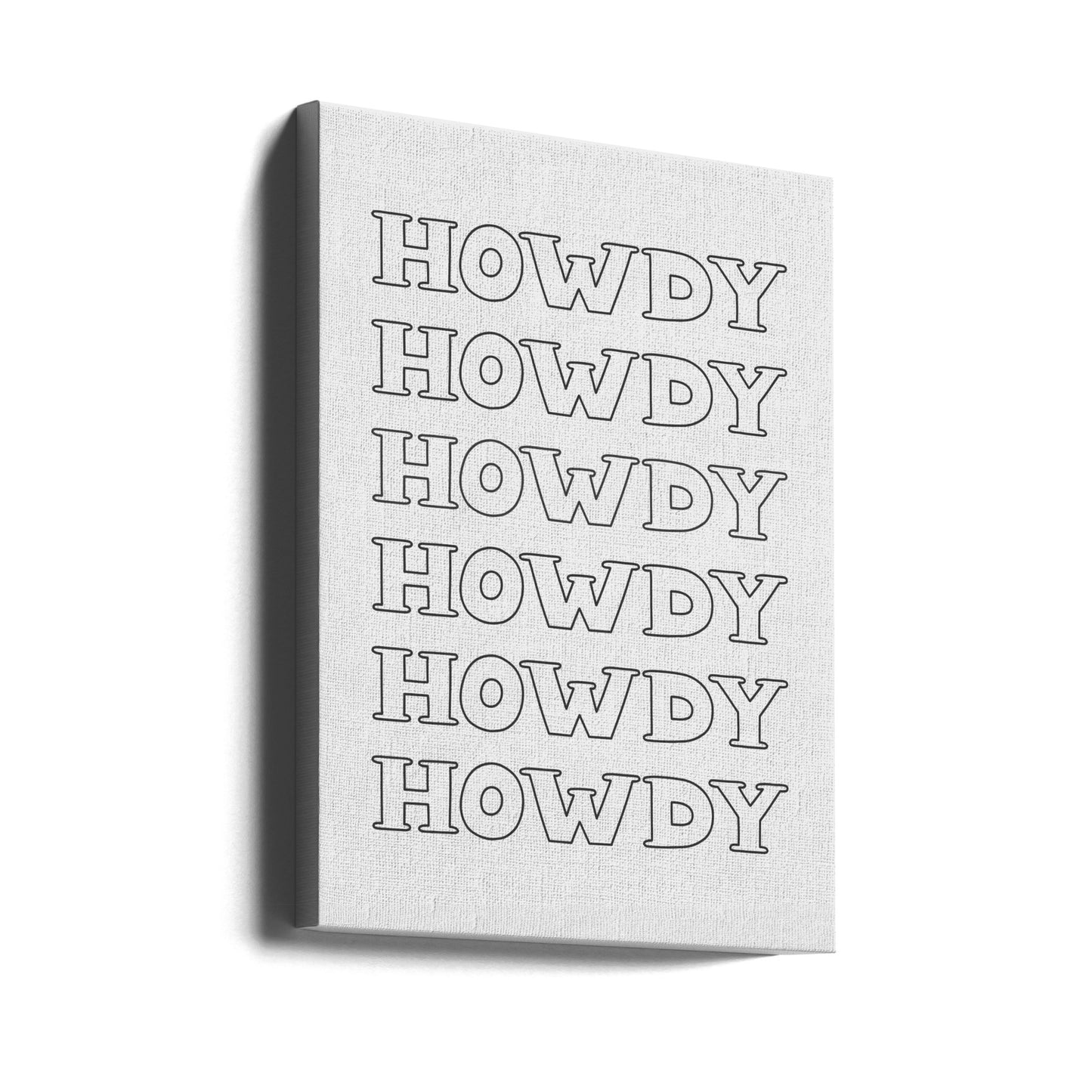 Svart Howdy | Canvas