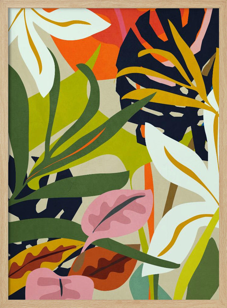 Abstrakt djungelmönster | Poster