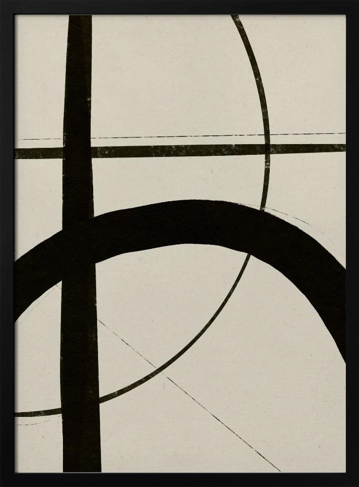Dans med böjda linjer | Poster