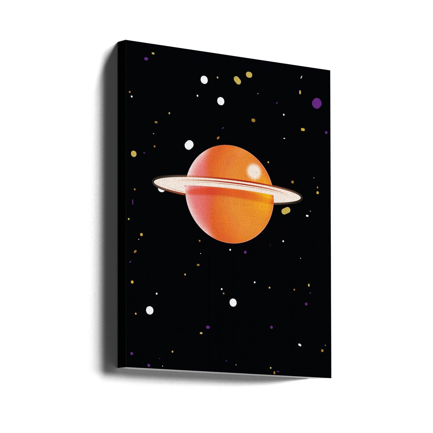 Retro Orange Planet | Canvastavla