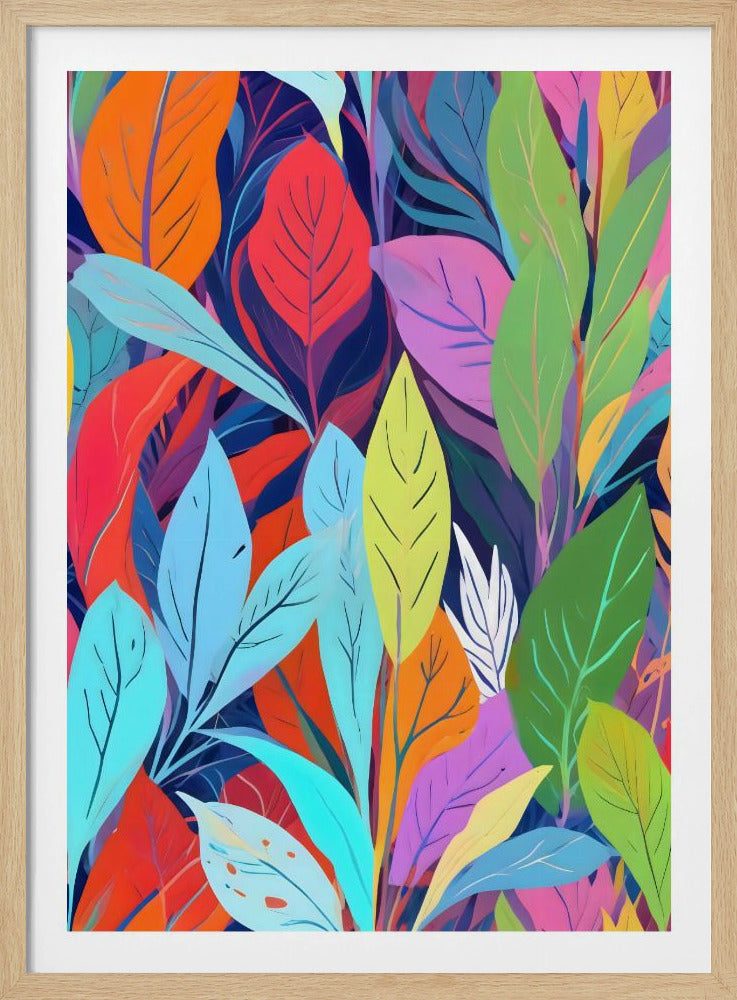 Färgglada lövskog | Poster