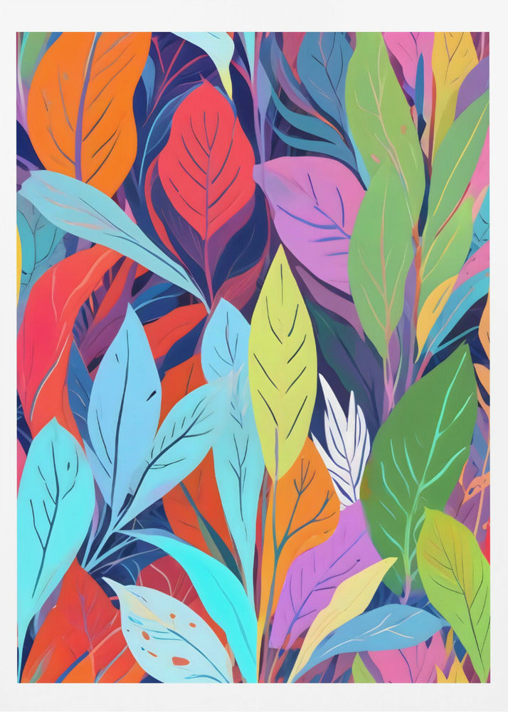 Färgglada lövskog | Poster