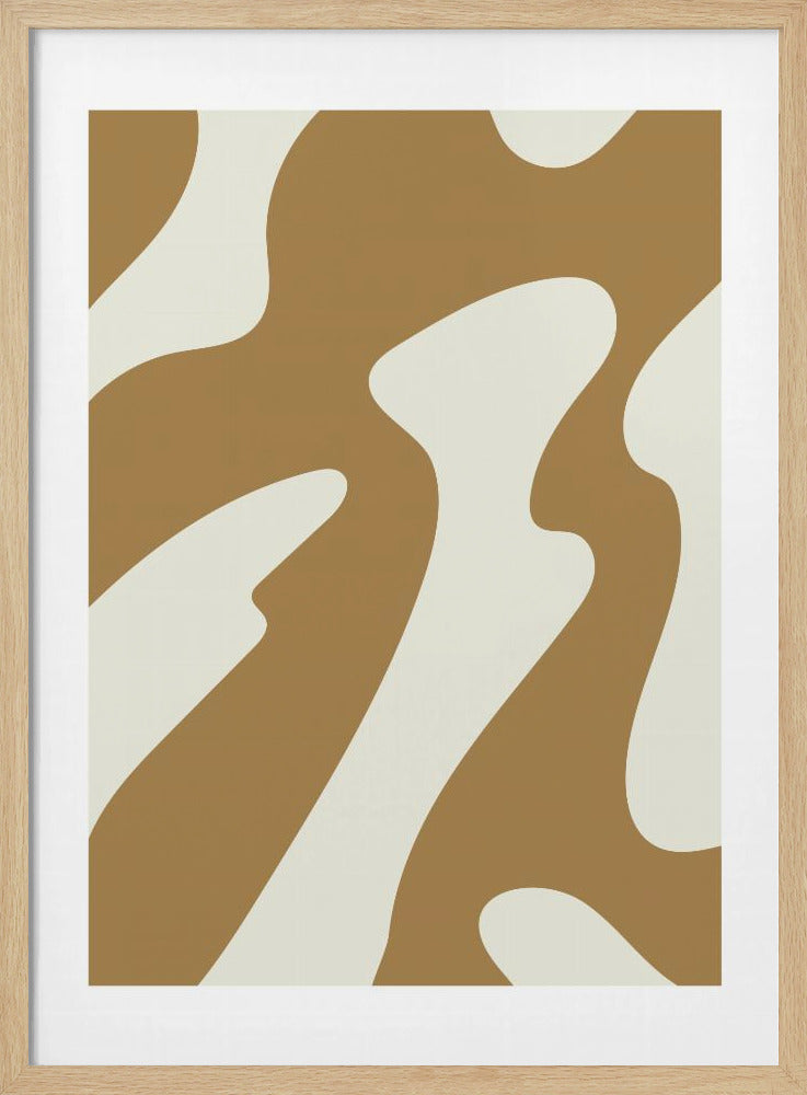 Curved Earth Tones | Poster