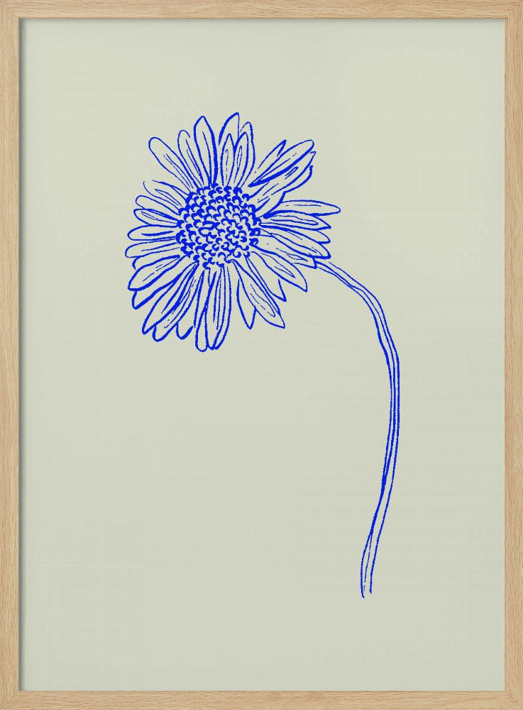 Blue Blossom Sketch | Poster