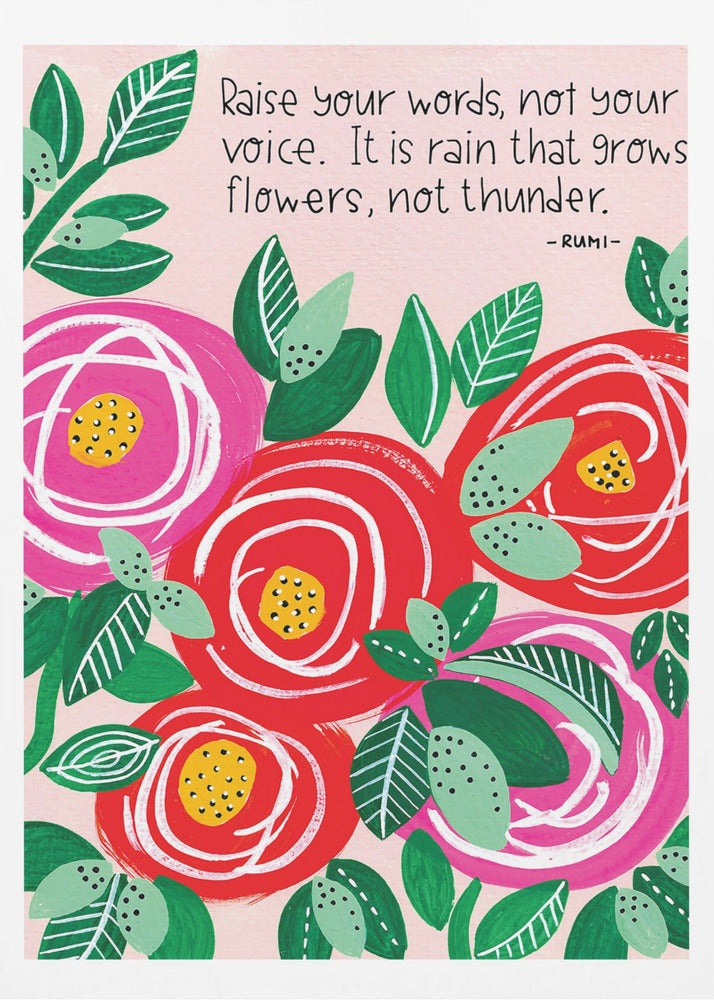 Höj dina ord | Affisch