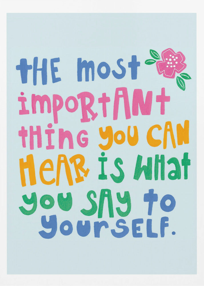 Färgglatt motiverande konstverk | Poster