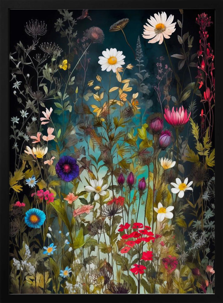 Wildflower Meadow Evergreen Flowers 92 | Poster