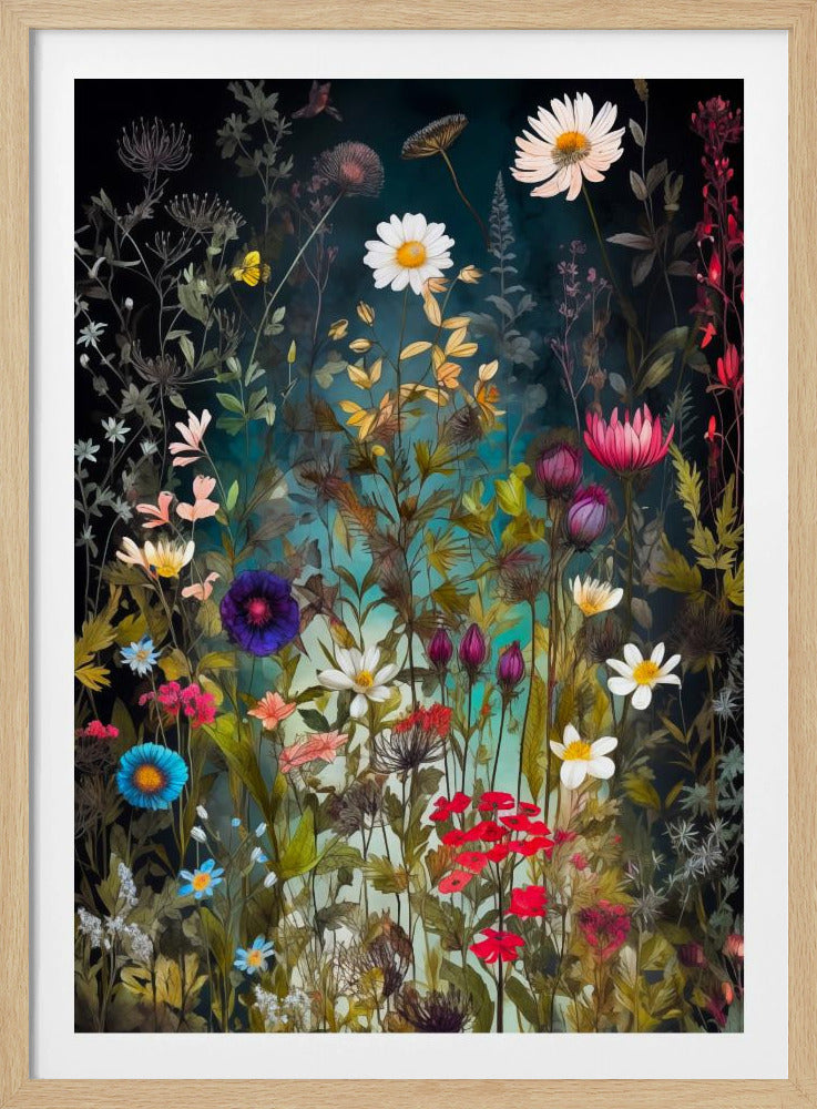Wildflower Meadow Evergreen Flowers 92 | Poster