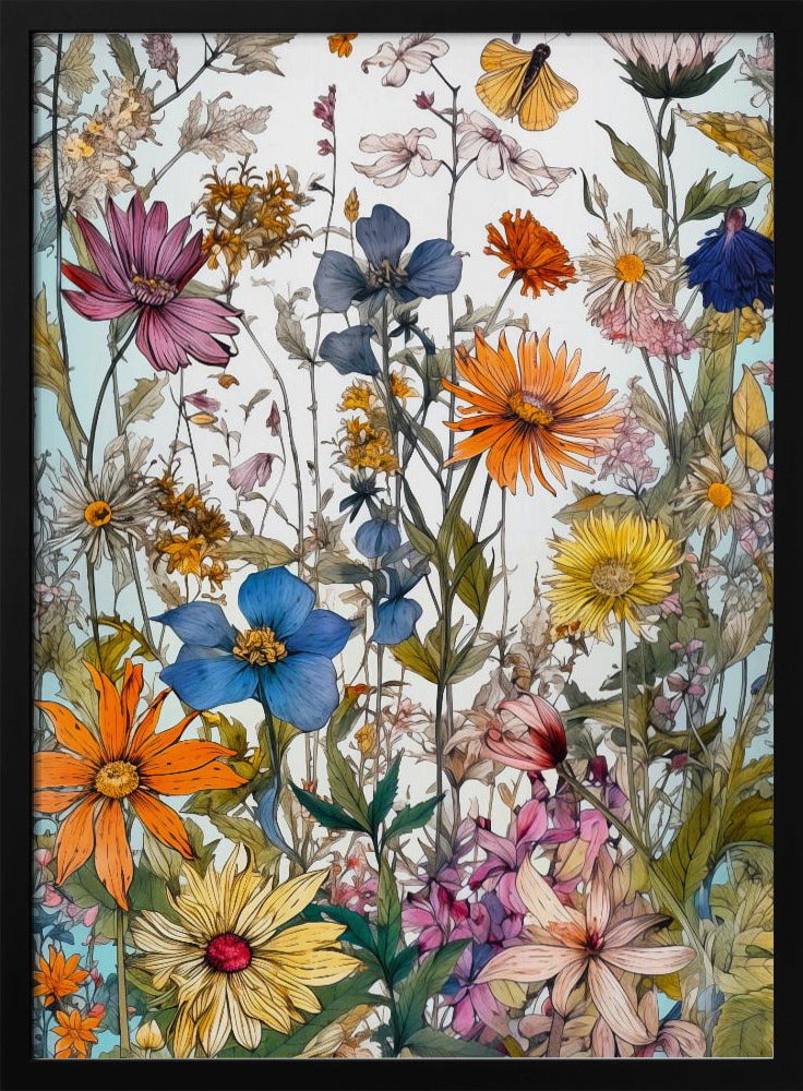 Wildflower Meadow Evergreen Flowers | Poster