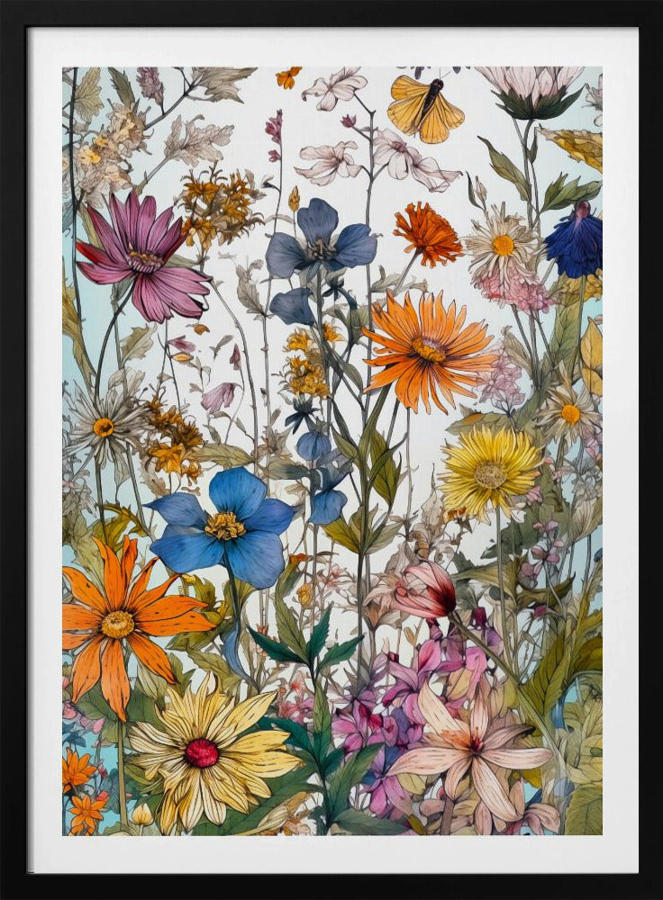 Wildflower Meadow Evergreen Flowers | Poster
