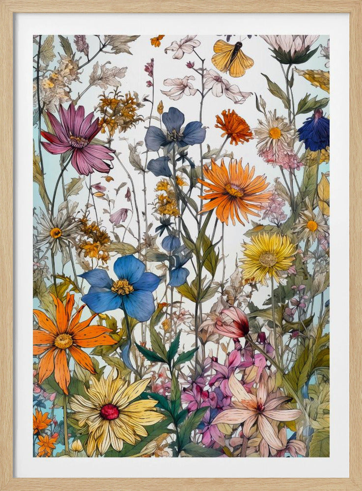 Wildflower Meadow Evergreen Flowers | Poster