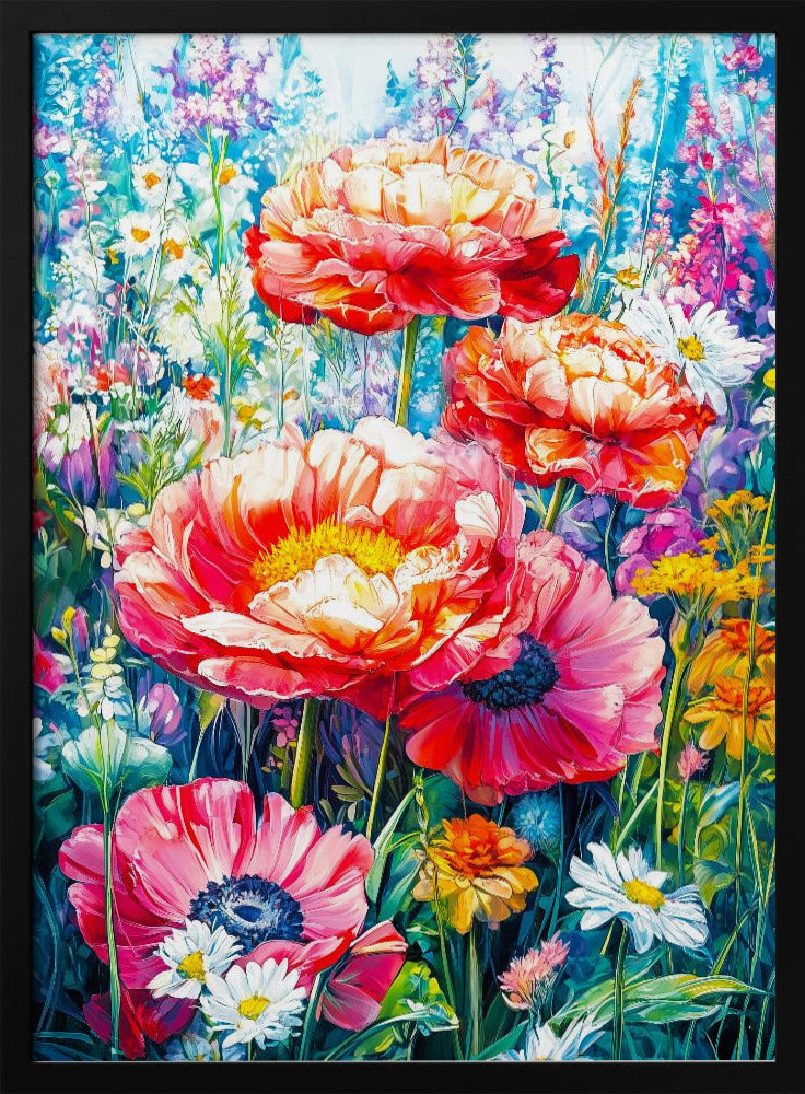 Wildflower Meadow Evergreen Flowers | Poster
