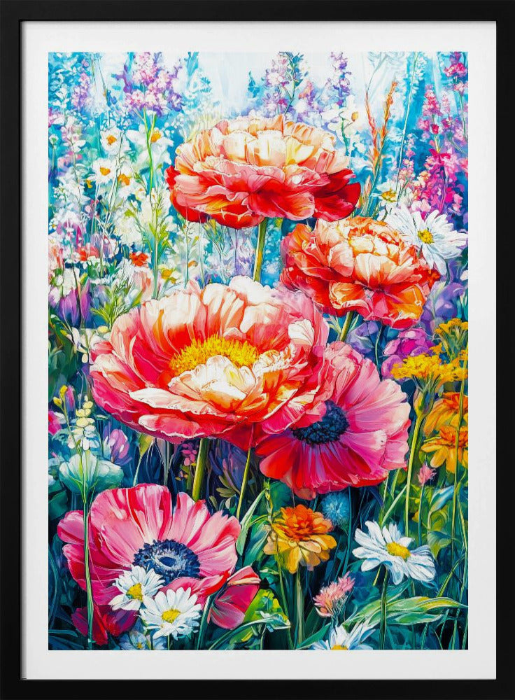Wildflower Meadow Evergreen Flowers | Poster