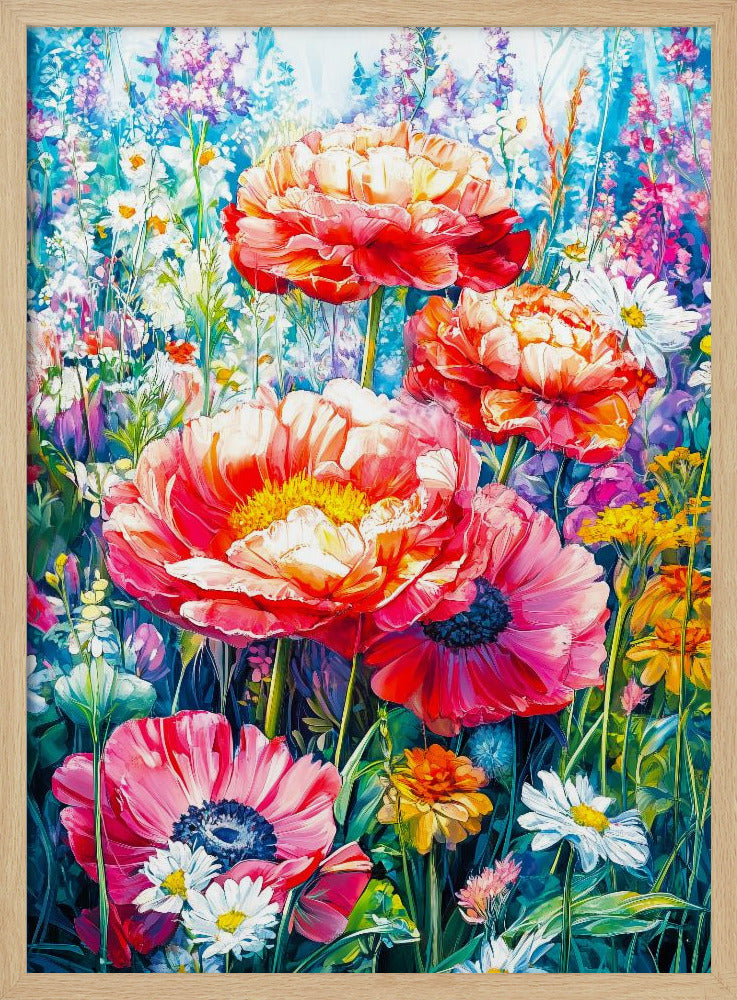 Wildflower Meadow Evergreen Flowers | Poster