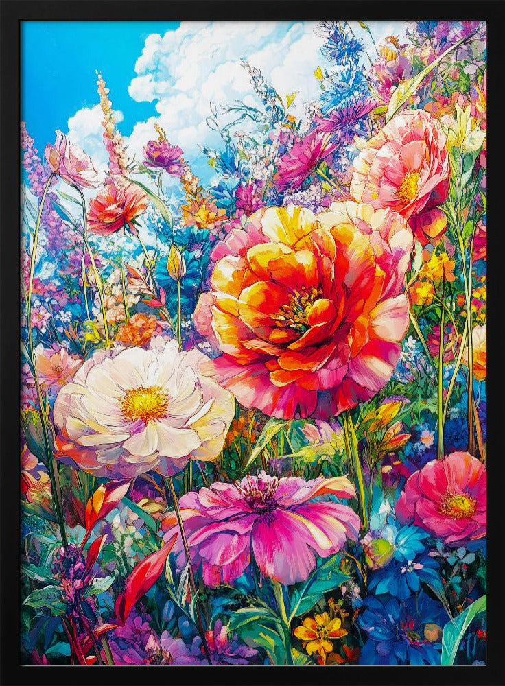 Wildflower Meadow Evergreen Flowers | Poster